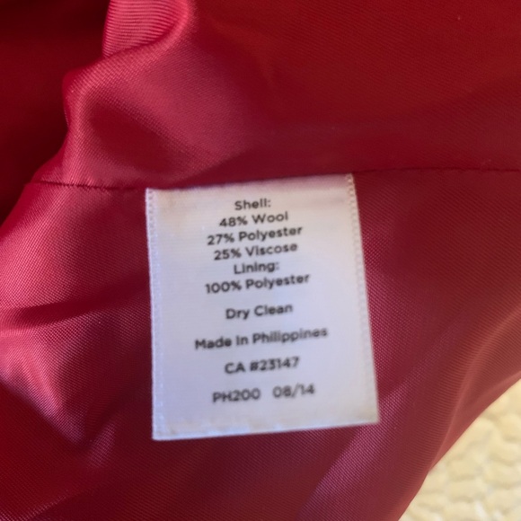 Talbots red blazer - Picture 4 of 6